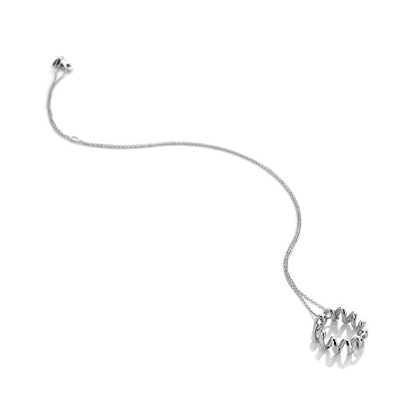 Originální stříbrný náhrdelník s diamantem Twist DP1096