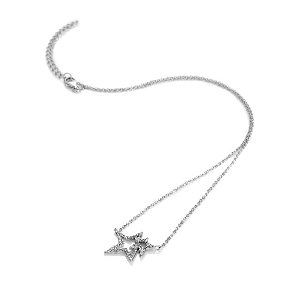 Oslnivý stříbrný náhrdelník Shimmer DN229