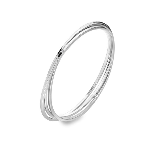 Půvabný stříbrný náramek s diamantem Trio DC218