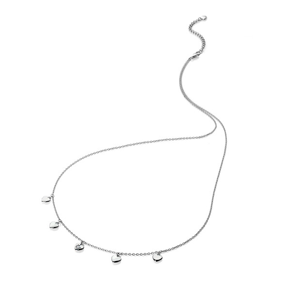 Romantický stříbrný náhrdelník s diamantem Most Loved DN160/DN162