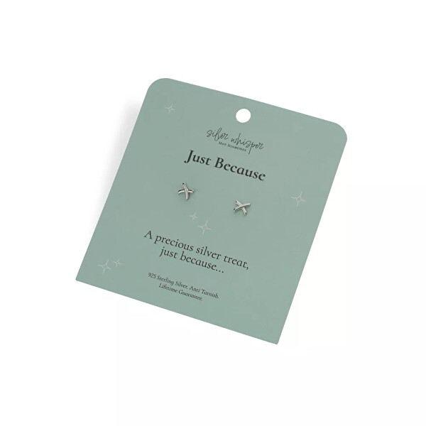 Minimalistické stříbrné náušnice Silver Whisper SWE005