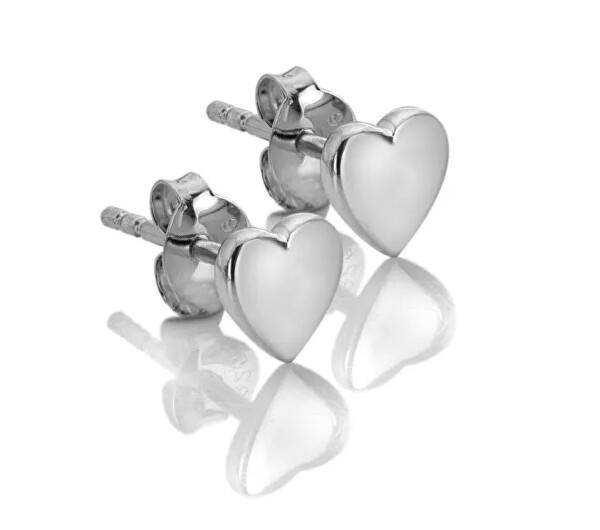 Stříbrné srdíčkové náušnice Silver Whisper SWE001