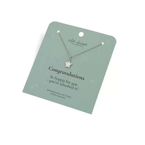 Stříbrný náhrdelník Hvězda Silver Whisper SWP003 (řetízek, přívěsek)