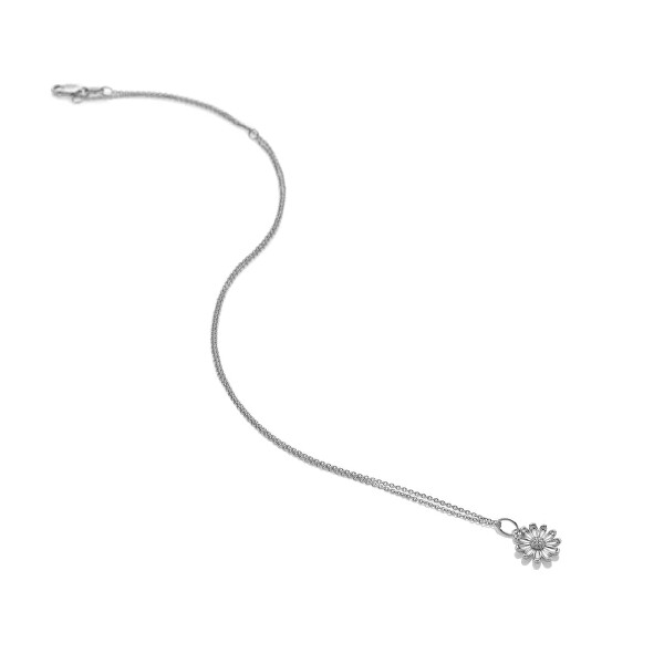 Stříbrný náhrdelník se zirkony Proud of You Silver Whisper SWP009 (řetízek, přívěsek)