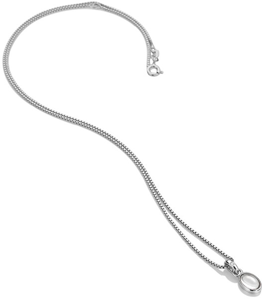 Stříbrný náhrdelník pro narozené v dubnu Birthstone DP757