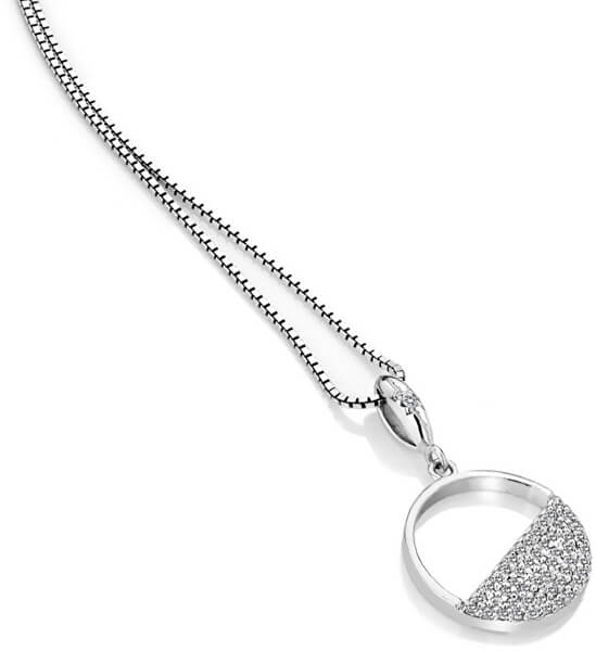Stříbrný náhrdelník s diamantem Horizon Topaz DP766