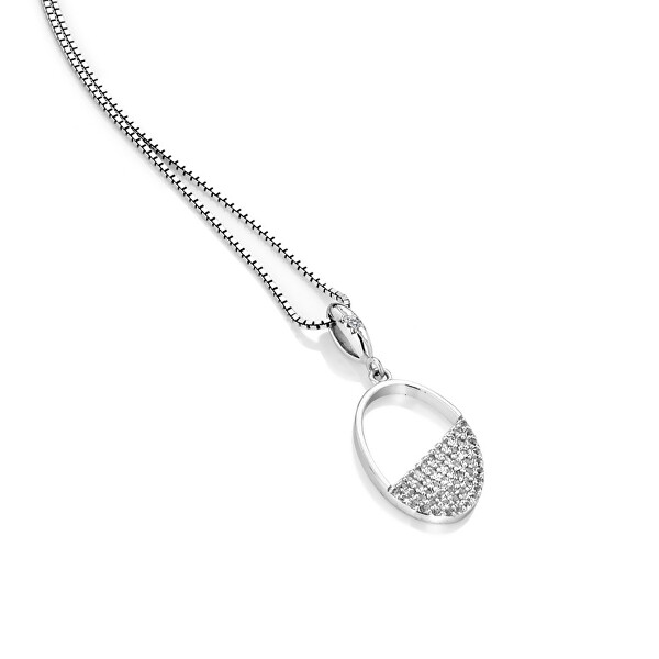 Stříbrný náhrdelník s diamantem Horizon Topaz DP767