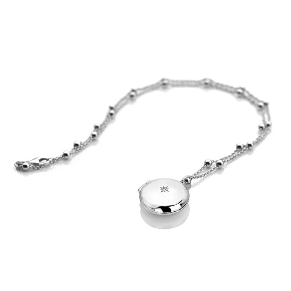 Stříbrný náhrdelník s diamantem Much Loved DP1098 (řetízek, přívěsek)