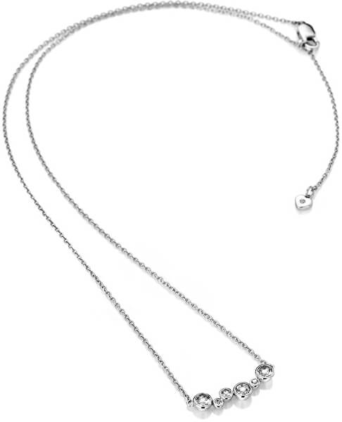 Strieborný náhrdelník s diamantom Tender DN147