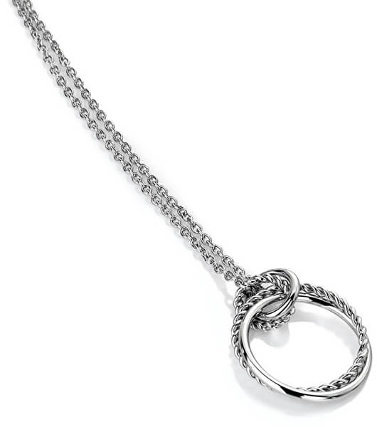 Strieborný náhrdelník s pravým diamantom Jasmine DP735