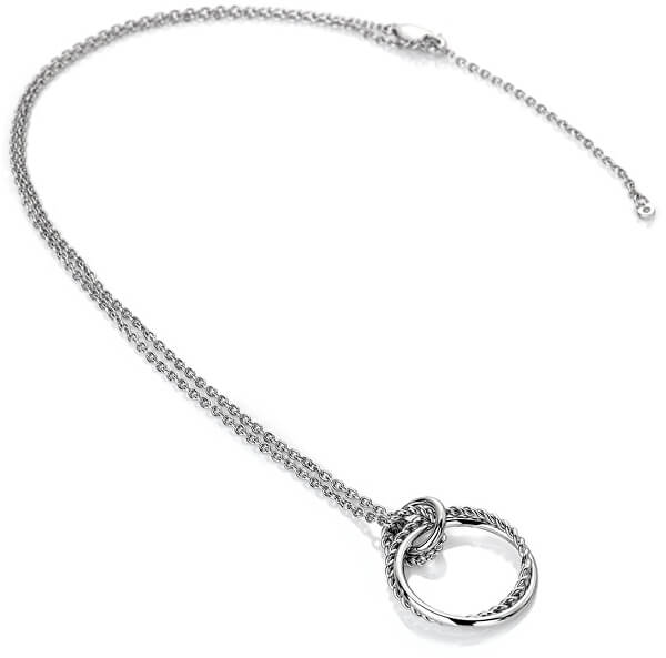 Strieborný náhrdelník s pravým diamantom Jasmine DP735