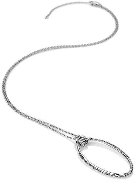 Strieborný náhrdelník s pravým diamantom Jasmine DP741