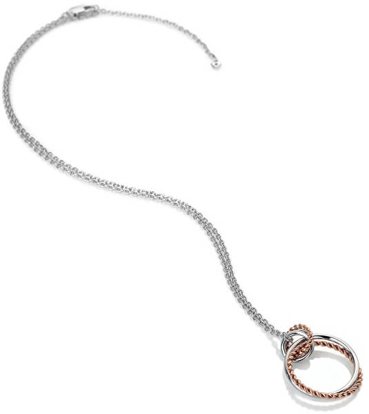 Strieborný náhrdelník s pravým diamantom Jasmine RG DP736