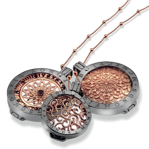 Silberkette Emozioni Rose Gold Cable with Ball CH005