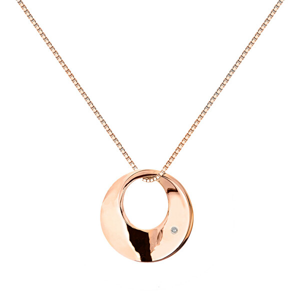 Elegante collana in bronzo con diamante Quest DP788 (catena, pendente)