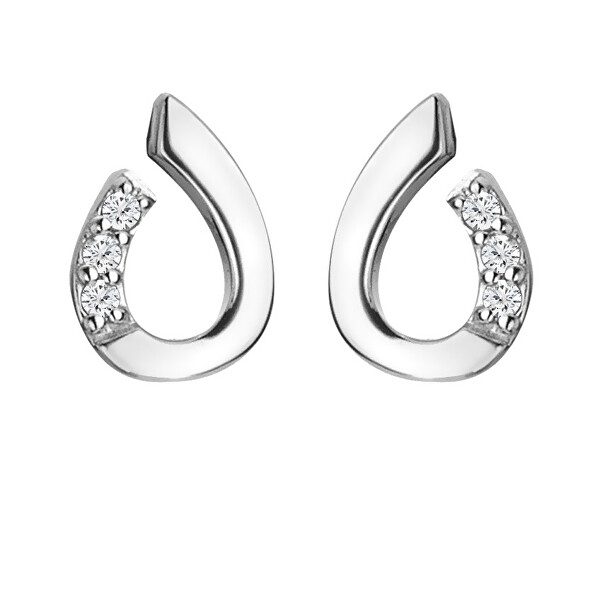 Eleganti orecchini in argento con diamanti Much Loved DE729