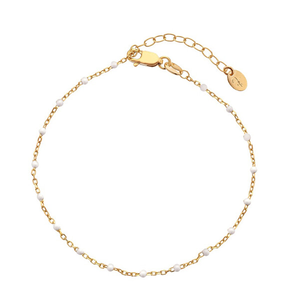 Feines vergoldetes Armband mit Perlen Jac Jossa Embrace DL655