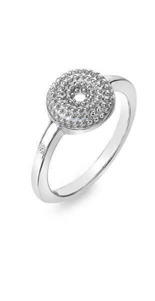 Gyönyörű ezüst gyűrű gyémánttal Forever DR246