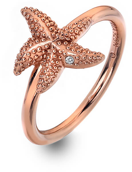 Luxus rózsaszín arany gyűrű valódi gyémánttal Daisy RG DR212