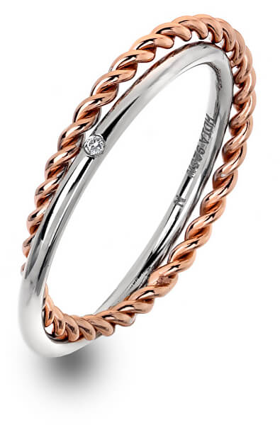 Luxusní stříbrný prsten s pravým diamantem Jasmine RG DR211