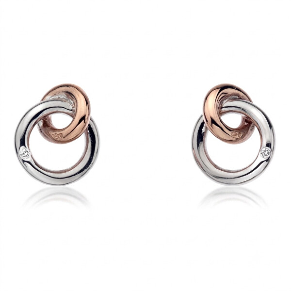 Náušnice Eternity Interlocking Stud DE309