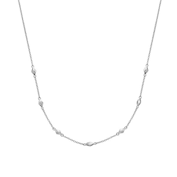 Něžný stříbrný řetízek s diamantem Harlequin DN235
