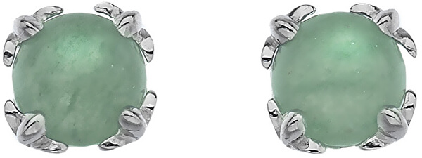 Strieborné náušnice Hot Diamonds Anais zelený Aventurín AE003