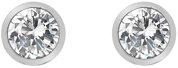 Strieborné náušnice s topaz a pravým diamantom Willow DE584