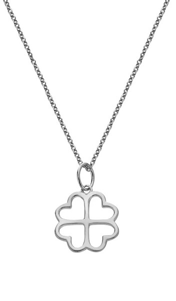 Stříbrný náhrdelník Čtyřlístek Silver Whisper SWP010 (řetízek, přívěsek)