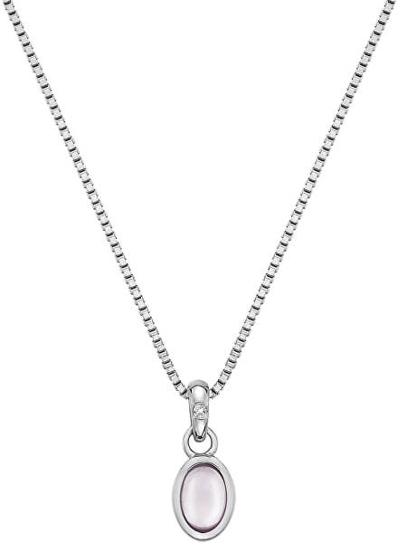 Silberne Halskette für die im Oktober Geborenen Birthstone DP763