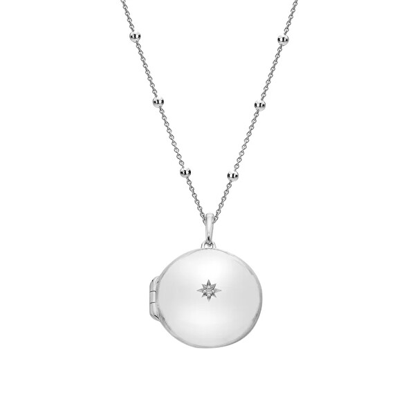 Stříbrný náhrdelník s diamantem Much Loved DP1098 (řetízek, přívěsek)