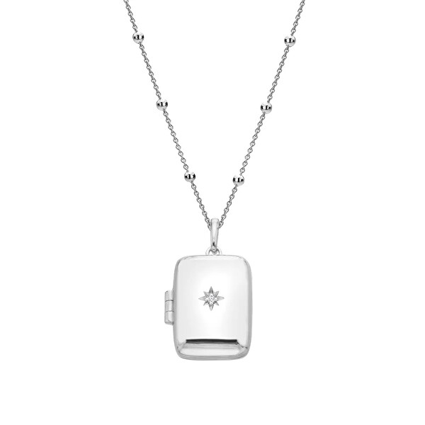 Stříbrný náhrdelník s diamantem Much Loved DP1099 (řetízek, přívěsek)