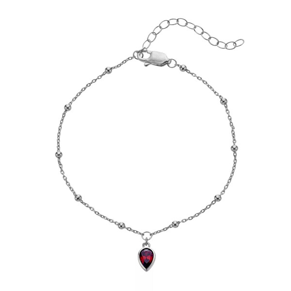 Stříbrný náramek pro ženy narozené v červenci Silver Whisper SWB031