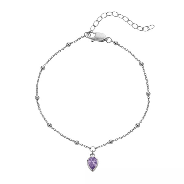 Stříbrný náramek pro ženy narozené v únoru Silver Whisper SWB026