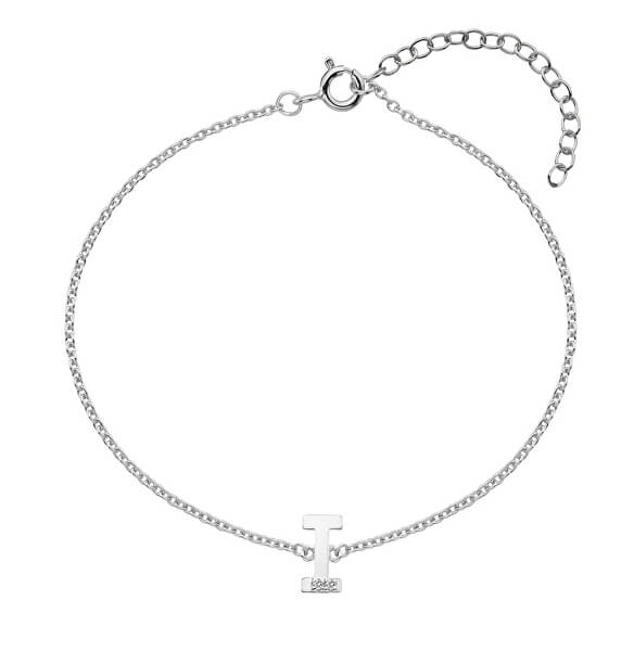 Braccialetto in argento con lettera "I" e diamanti Love Letters DL620