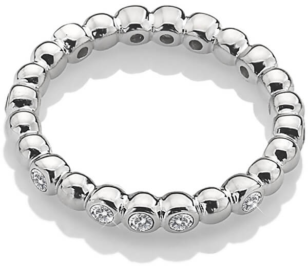 Csillogó ezüst gyűrű Emozioni ER024