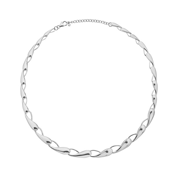 Výrazný stříbrný náhrdelník Tide DN194