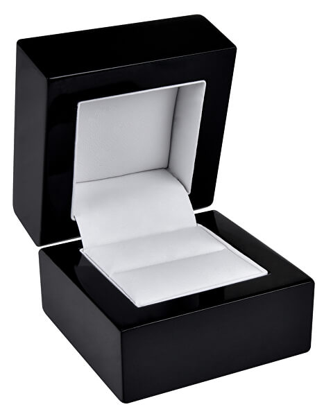 Černá dřevěná krabička na prsten BB-2/A25