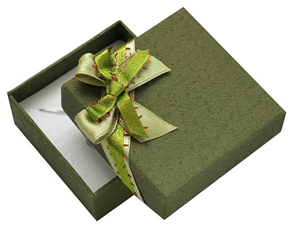 Zelená dárková krabička s mašlí GS-5/A19