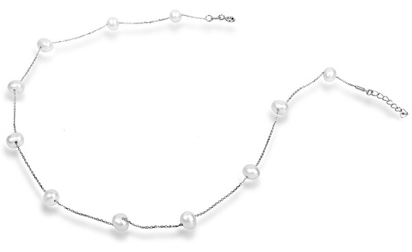 Náhrdelník z něžných 11 pravých perel JL0355
