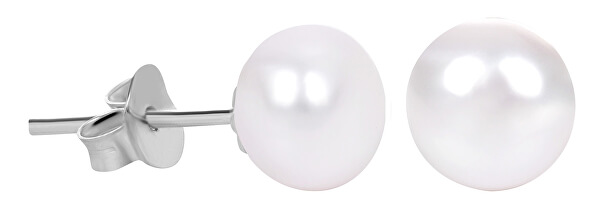 Set avantajos de 3 perechi de cercei cu perle - alb, somon, violet JL0426