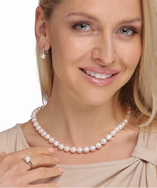 Anello in argento con vera perla bianca JL0677
