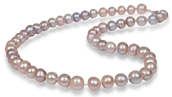 Halskette mit echten rosa Perlen JL0266