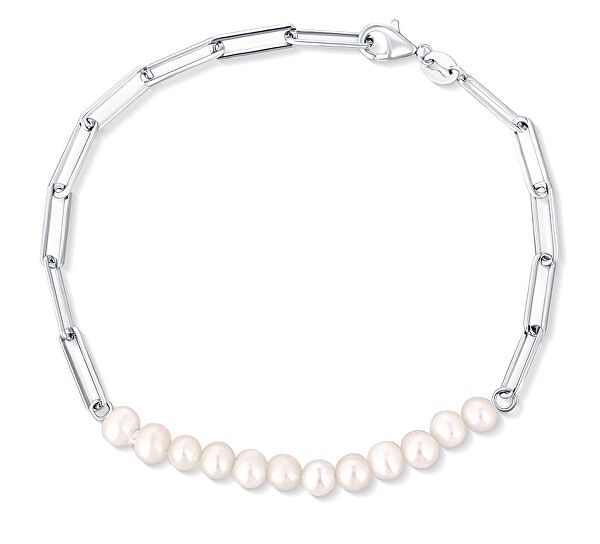 Fashion bracciale in argento con perle JL0757