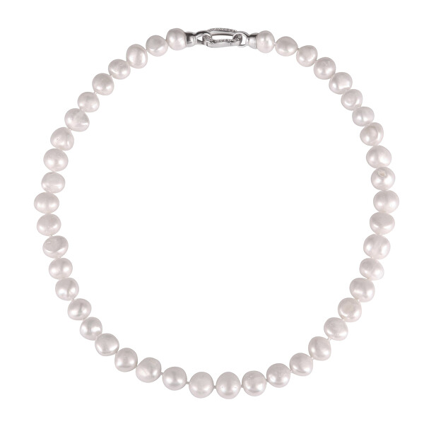 Perlenkette aus Barockperlen und Zirkonen JL0597