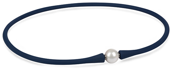 Colier sportiv albastru cu perle JL0343