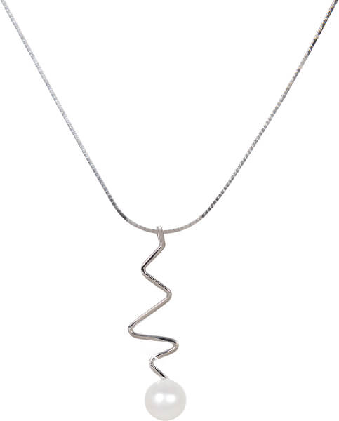 Ezüst nyaklánc valódi gyönggyel JL0449 (lánc, medál)