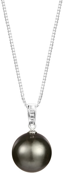 Stříbrný náhrdelník s pravou mořskou tahitskou perlou JL0567 (řetízek, přívěsek)