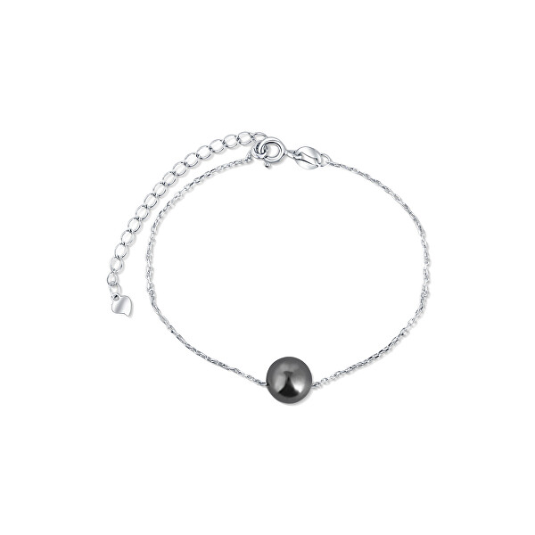 Stříbrný náramek s pravou mořskou tahitskou perlou JL0726