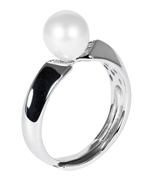 Anello in argento con vera perla bianca JL0542